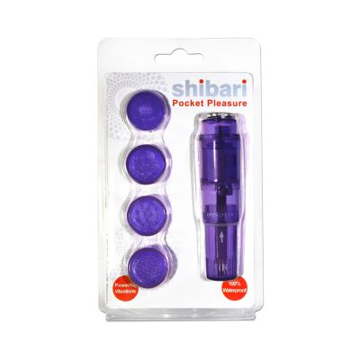 Shibari Pocket Pleasure Purple with 4 Attachments
