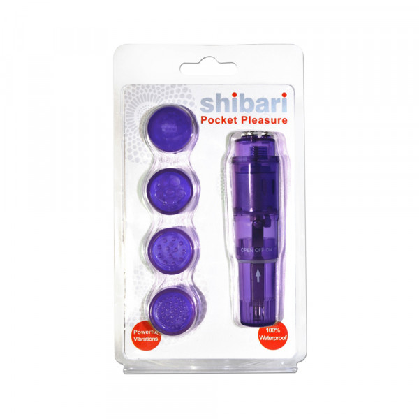 Shibari Pocket Pleasure Purple with 4 Attachments