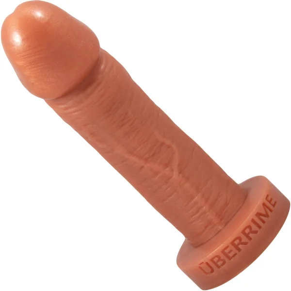 Optimo 7" Dual-Density Realistic Silicone Dildo By Uberrime - Caramel