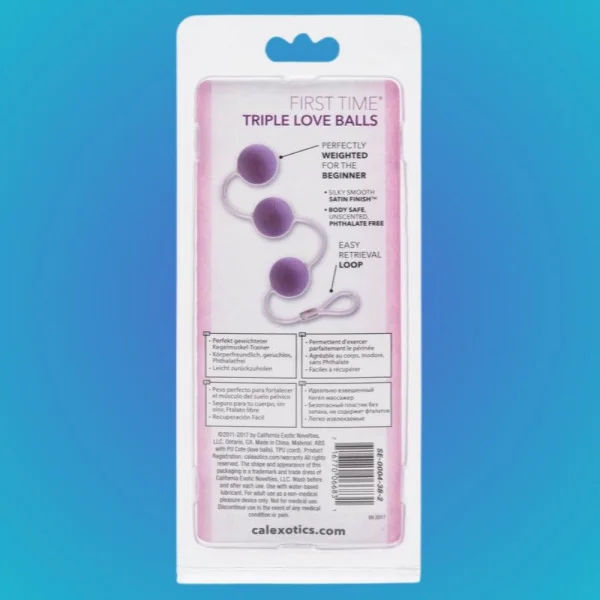 First Time Love Balls Triple Lovers - Purple