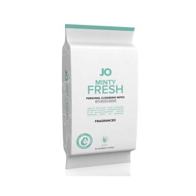 System Jo Wipes Minty Fresh Fragranced 30 Pack