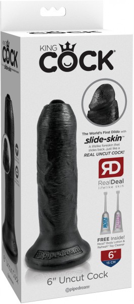 6" Uncut Cock