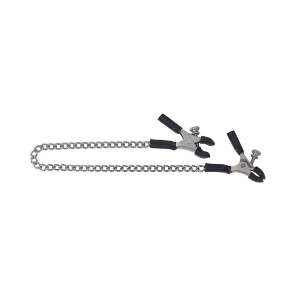 Spartacus Adjustable Nipple Clamps With Curved Chain