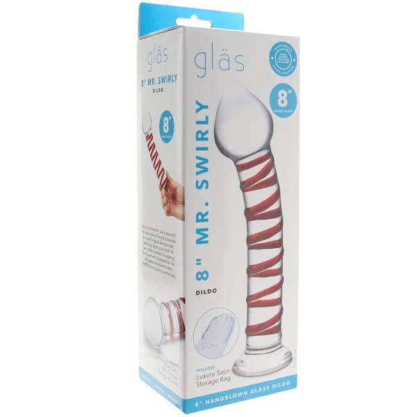 Glas 8-inch Mr Swirly Dildo