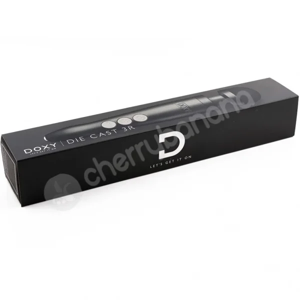 Doxy Rechargeable Die Cast 3R Matte Black Vibrating Massager Wand