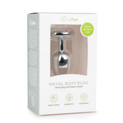 Ella Paradis Heart Silver Plug