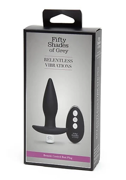 Fifty Shades of Grey Relentless Vibrations Remote Control Butt Plug