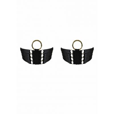 Bondage Webbed Garters Pair Black Bordelle