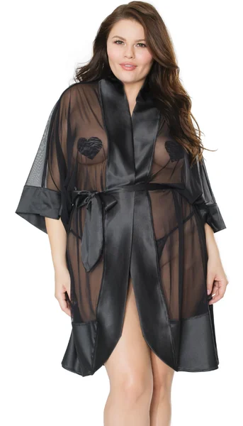Sheer Black Robe — image 20 of 22