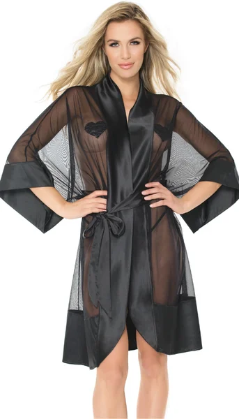 Sheer Black Robe — image 17 of 22