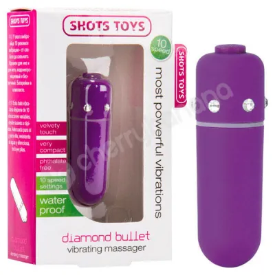 Shots Toys Purple Diamond Bullet Vibrator