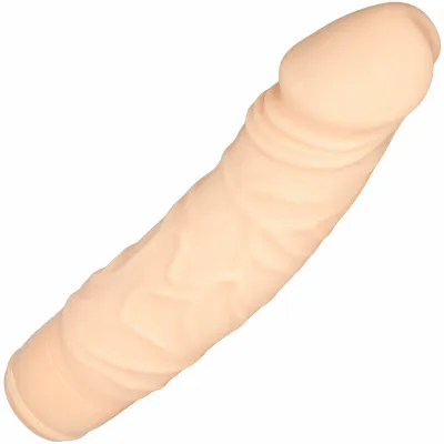 Silicone Stud Woody 7 Function Vibrating Dildo Vanilla