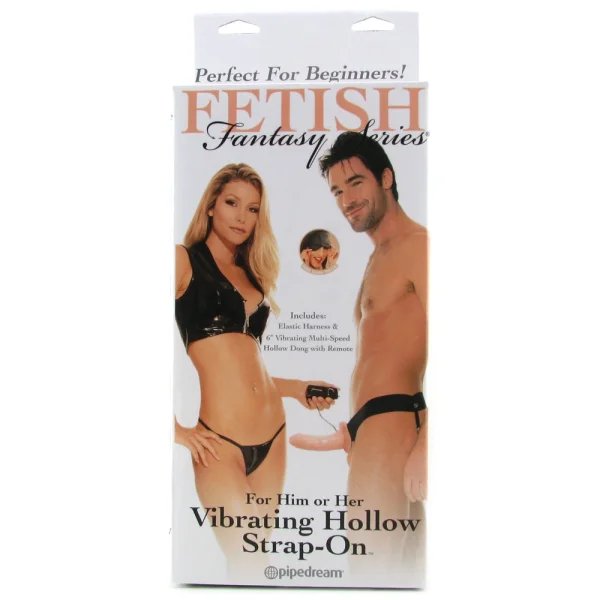 PipeDream Fetish Fantasy Series For Him or Her Vibrating Hollow Strap-On