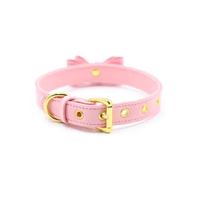 Kitty Cat Bell Collar Pink