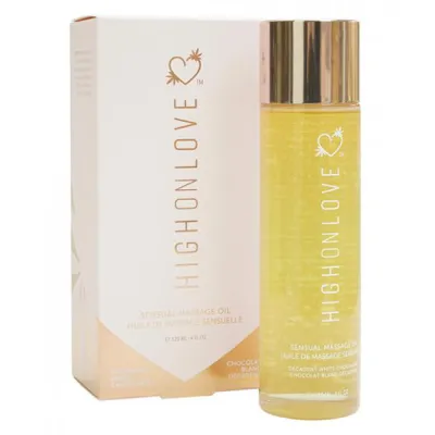 High On Love Hemp Massage Oil Decadent White Chocolate