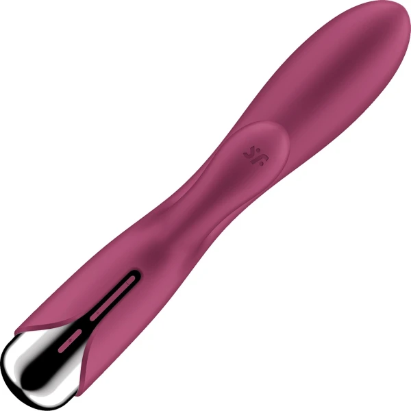 Satisfyer Spinning Rabbit 1 Rechargeable Waterproof Silicone Dual Stimulation Vibrator - Red