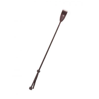 Coco de Mer Leather Riding Crop Brown