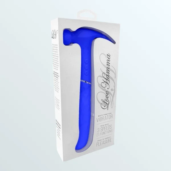 Love Hamma Curved Multi-function Vibrator - Blue