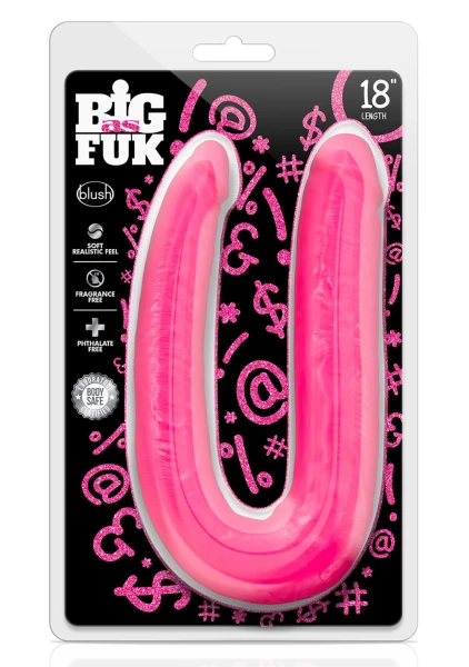 Big as Fuk - 18 Inch Double Headed Cock - Pink