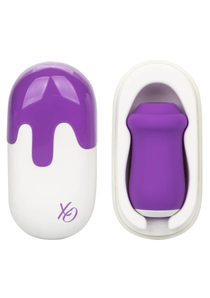 Sugar Rush Silicone Pressure Wave Clitoral Suction Stimulator With Vibration By CalExotics - Purple