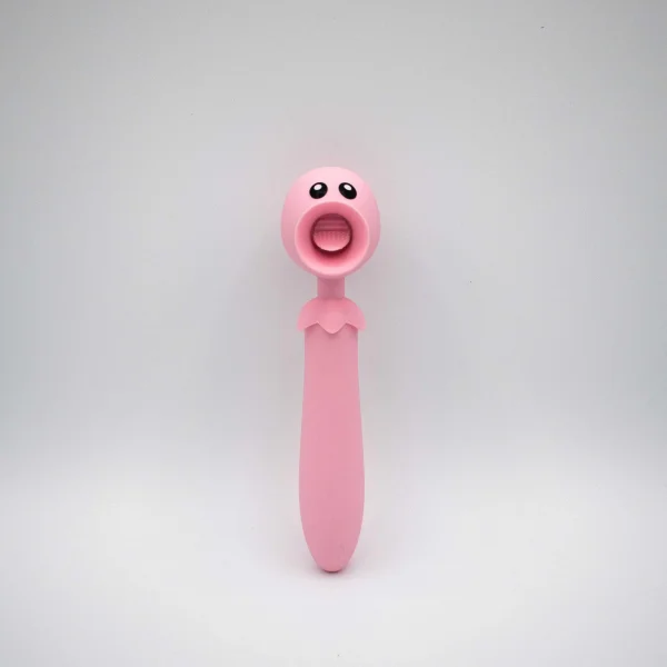 Lick n' Stick Clit Flicker and G-Spot Vibrator -  Pink