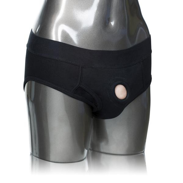 Packer Gear Black Brief Packing Harness by Calexotics