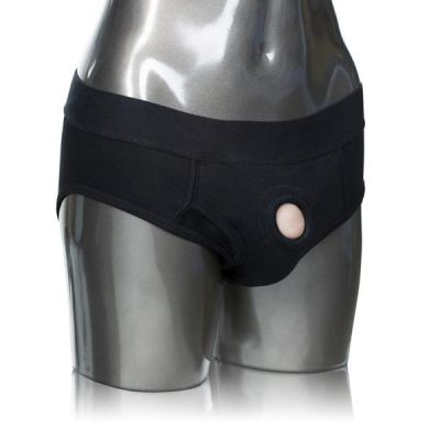 Packer Gear Black Brief Packing Harness by Calexotics