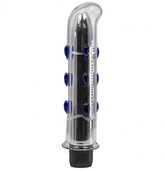 Glacier Glass Droplet Vibrating G-Spot Dildo – 7 Inch