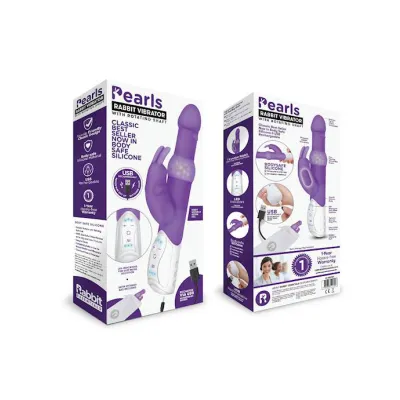 Rr Rechargeable Pleasure Pearls Rabbit Purple Purple