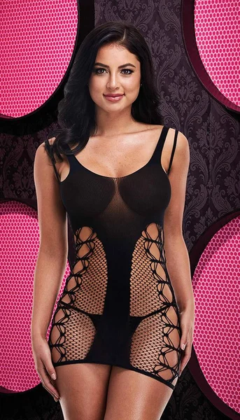 Hot Bedroom Fishnet Tank Mini Dress — image 14 of 19