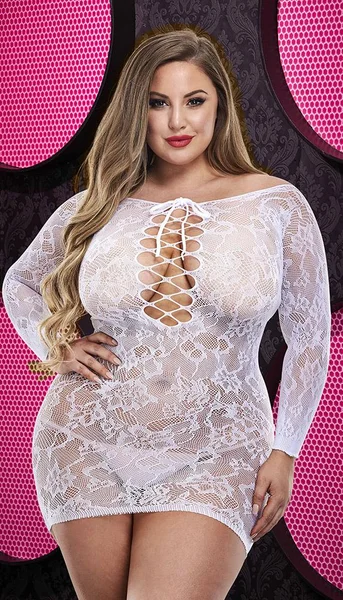 Lace Off The Shoulder Mini Dress — image 23 of 24