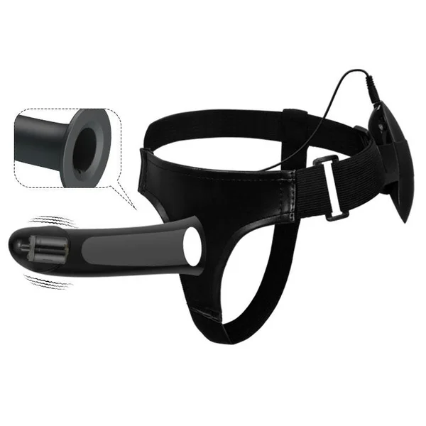 Vibrating Silicone Hollow Strap On — image 11 of 14