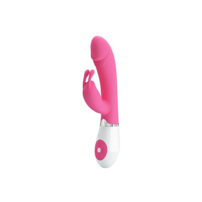 Gene Rabbit Vibrator Pink 8 Inch