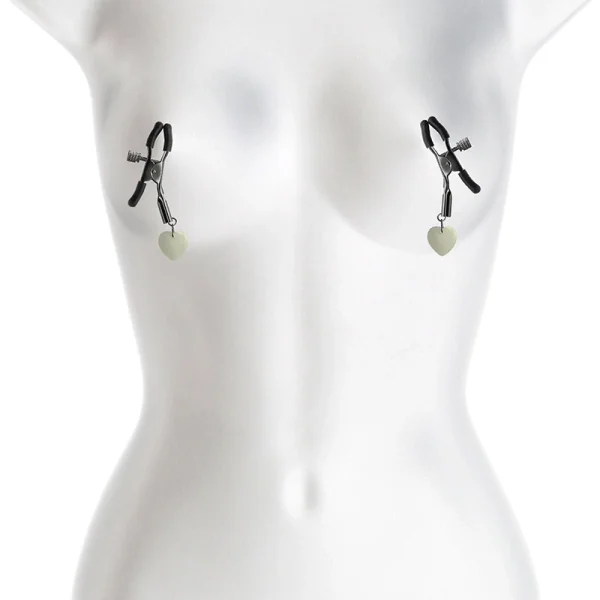 Bound Adjustable G3 Glow In The Dark Nipple Clamps by NS Novelties - Gunmetal
