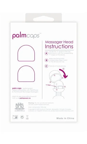 PalmCaps - 2 Silicone Replacement Caps (For Use With PalmPower)