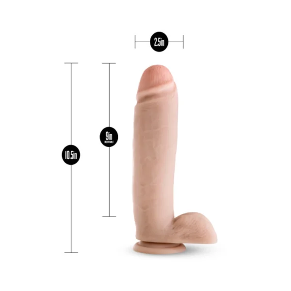 Silicone Willy's - 10.5 Inch Silicone Dildo With Suction Cup — image 5 of 11