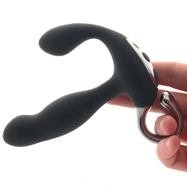 Playboy Pleasure Come Hither Silicone Rechargeable Vibrating Prostate Massager With Remote - Black