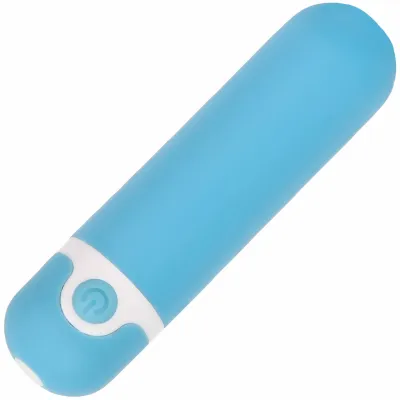 Wonderlust Purity Powerful Rechargeable Silicone Bullet Vibrator Blue