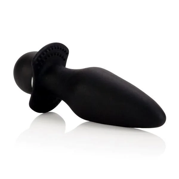 Booty Rider Silicone Vibrating Butt Plug Black