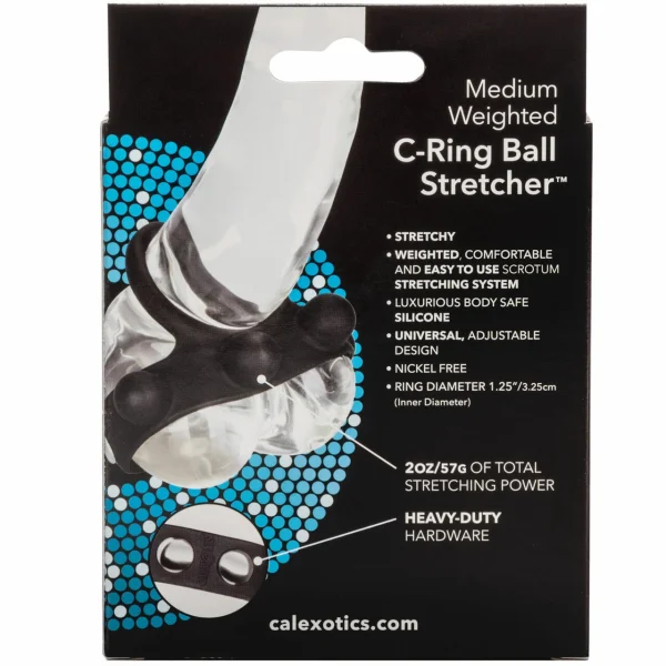 Silicone Medium Weighted C-Ring Ball Stretcher by CalExotics
