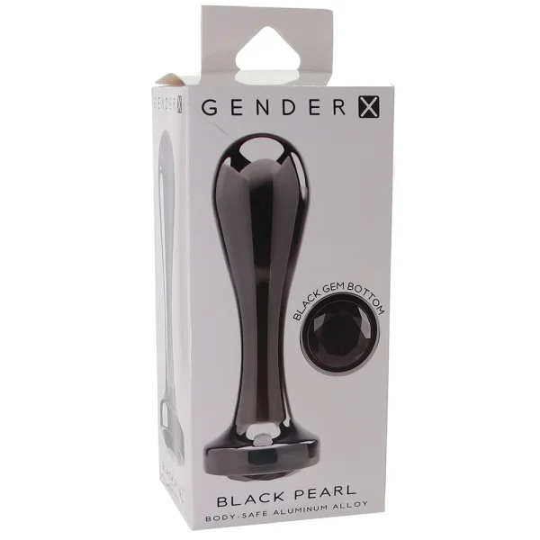 Gender X Black Pearl Aluminum Alloy Anal Plug