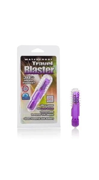 Waterproof Travel Blaster Vibrator with Sleeve