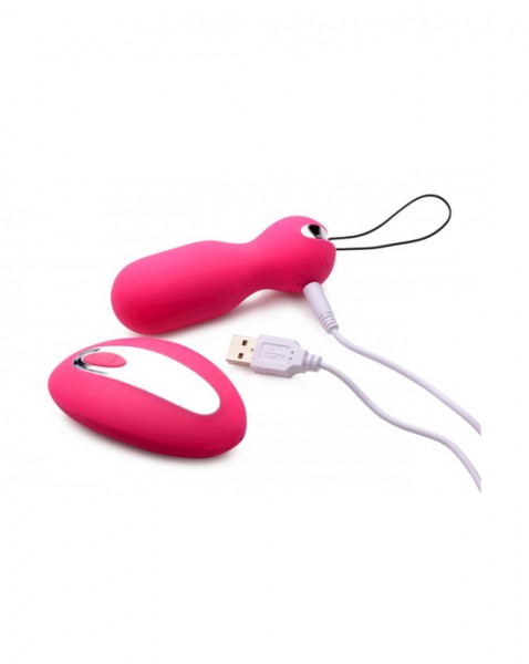 Ladies Duo Pleasure Kit Vibrating Egg & Remote - Pink - 4 Inch
