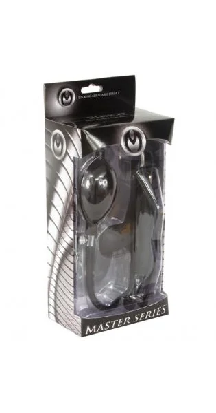 Silencer Inflatable Locking Silicone Penis Gag Black