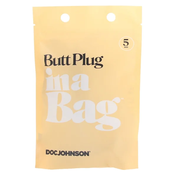 In A Bag 5" Silicone Butt Plug By Doc Johnson