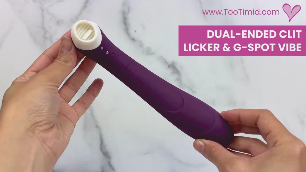 Adore Dual-Ended Vibrator & Clit Licking Tongue Toy — image 23 of 23