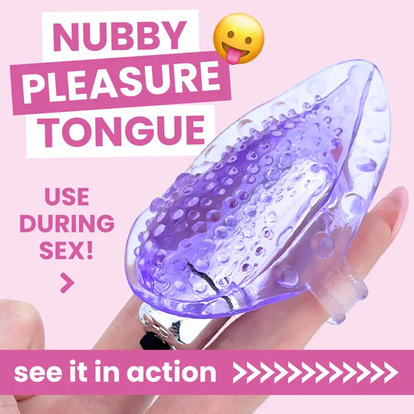 Vibrating Tongue Finger Sleeve with Clit Bullet — image 10 of 16