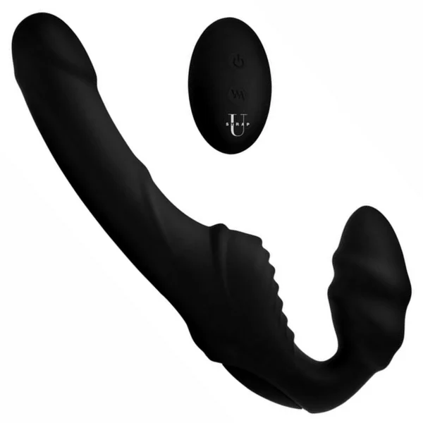 Vibrating Silicone Strapless Strap On - With Wireless Remote! — image 6 of 7
