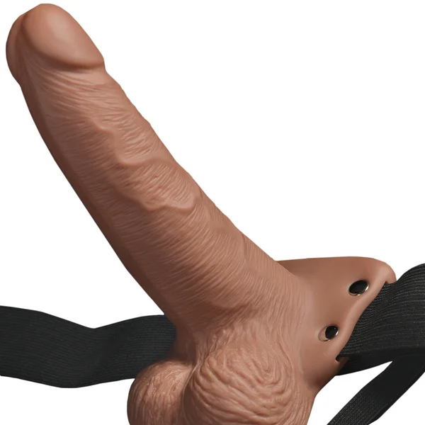 Rechargeable Vibrating Hollow Strap-On With Balls — image 11 of 14