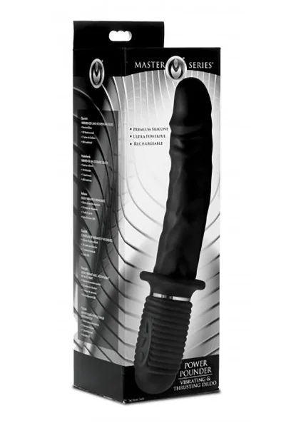 Power Pounder Vibrating And Thrusting Silicone Dildo